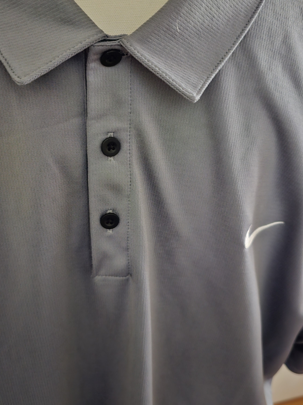 Nike Men's Grey Dri-FIT Polo Shirt 3XLT - Picture 3 of 6